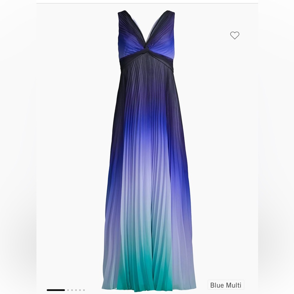 Brand new, beautiful Ungaro blue ombré maxi dress. Size 4.